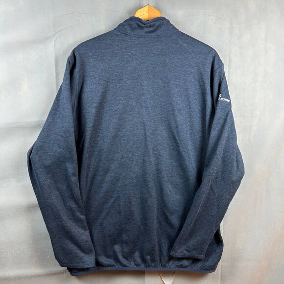 The North Face Men's Activewear Fleece Jacket XL Full-Zip Blue Heathered Quarter - Picture 5 of 7
